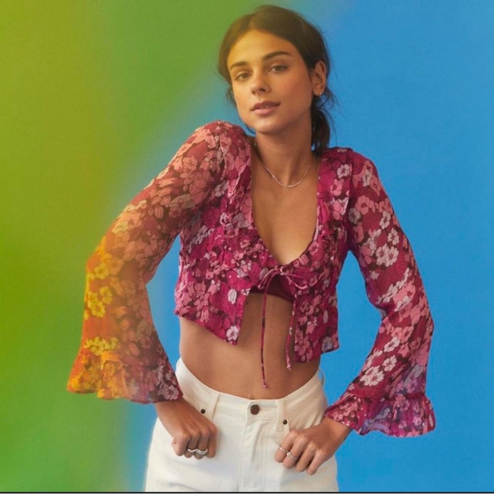 Urban Floral Pink Women's Top